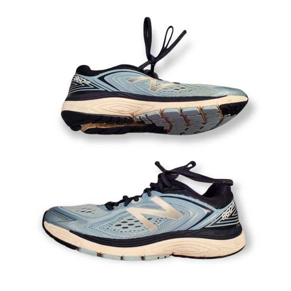 New Balance 860v8 ASYM counter women's size 9.5 color perrywinkle and navy - Picture 3 of 6